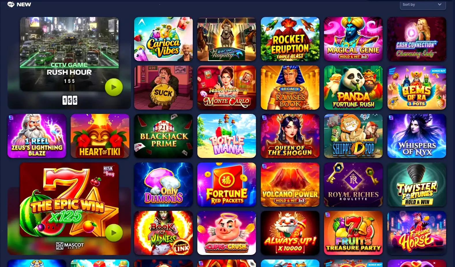 Newlucky online casino spelaanbod